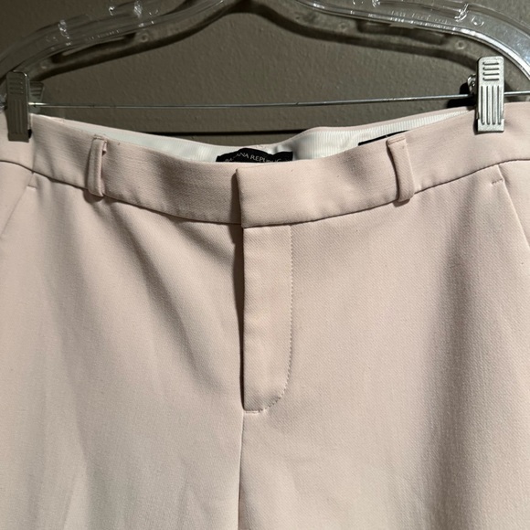 Banana Republic Pale Pink Logan Trousers Size 8 Petite - Picture 3 of 8